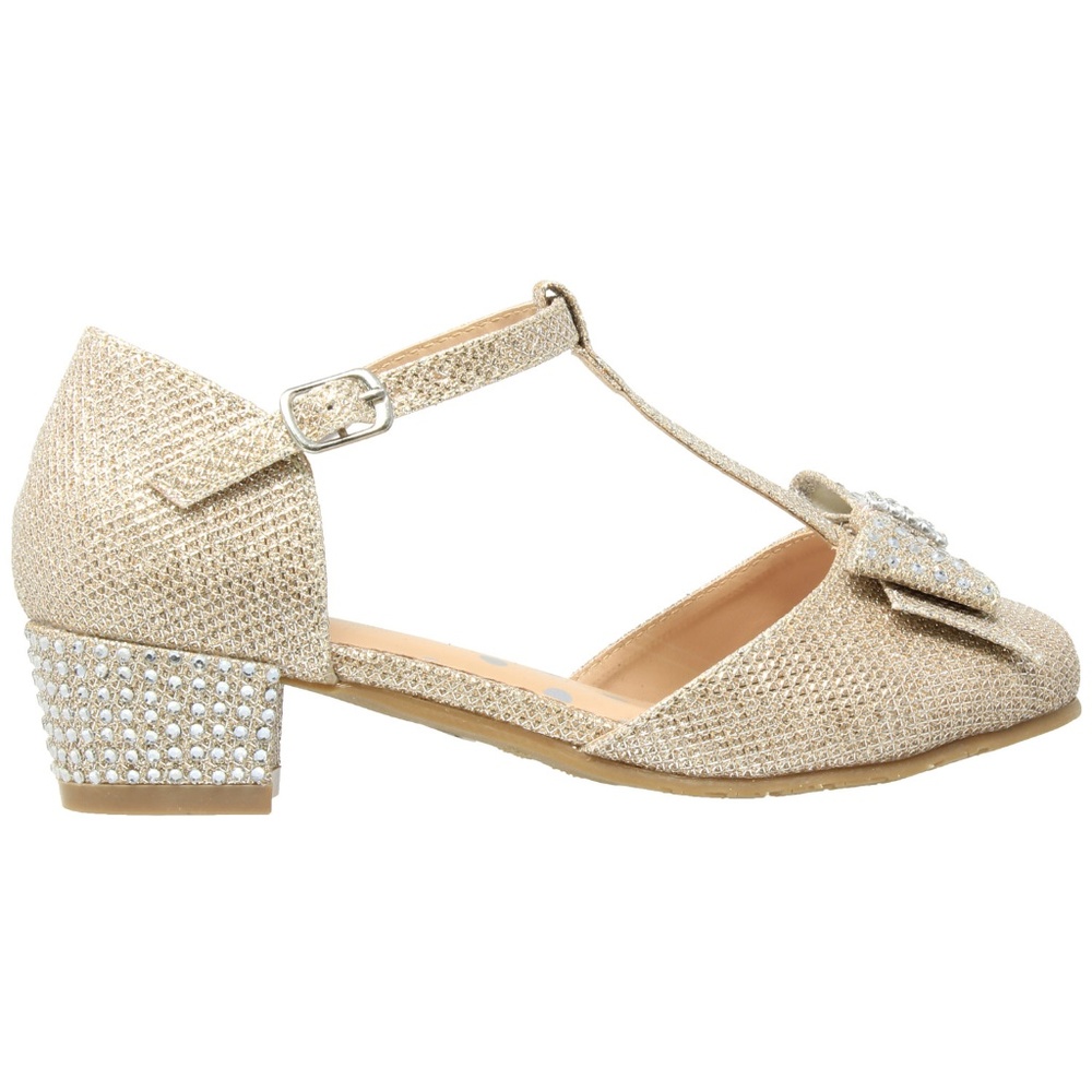 Gold Glitter Mary Jane Pump